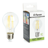 LB-620 20W 230V E27 4000K филамент A60 шар прозрачный 1800Lm