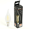 LB-1218 8W 175-265V E14 4000K С35Т филамент прозрачная свеча на ветру