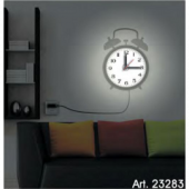 NL71 8*0,5W LEDs 5730smd светильник-часы с USB-проводом (5V адаптор в комплект не входит); 1*AA бата