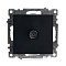 GLS00-7108-05 чёрный Розетка телевизионная 1-местная (механизм)