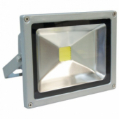 LL-221 квадрат 1LED/20W-белый, 6500K, 230V серебрянный (IP54) Прожектор  