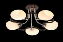 Светильник декоративный LV 8475/5 Скат хром/коричневый E14*60W ф620*Н250