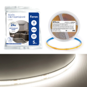 LS530 СОВ 320SMD(2110) 10Вт/м 24V IP20 5000*8*1,8мм 4000К