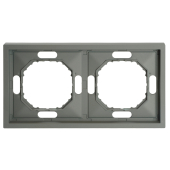 PFR00-5002-10 Рамка 2-местная, платиново-серый.