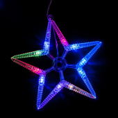 CL57 220V 100 RGB LED, 40см. IP20, 3,7м,1,5м, прозрачный провод