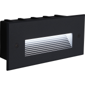 LN012 5W, 4000K, IP65, Черный, встраиваемый, прямоугольник