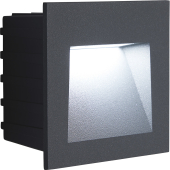 LN013 3W, 4000K, IP65, Серый, встраиваемый, квадрат