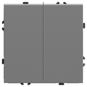 RSW10-5107-10 Переключатель 2-клавишный (механизм),250В,10А, платиново-серый.