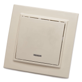 PSW10-9001-02 Выключатель 1-клавишный, слоновая кость, с индикатором, 250В, 10А, IP20